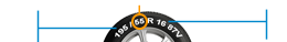 на сколько миллиметров радиус колеса с маркировкой 195 50 r16 меньше чем радиус